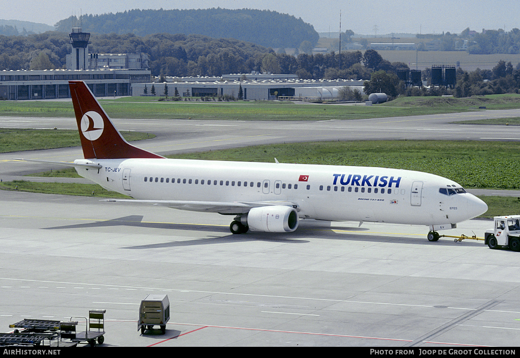 Aircraft Photo of TC-JEV | Boeing 737-4Y0 | Turkish Airlines | AirHistory.net #143875