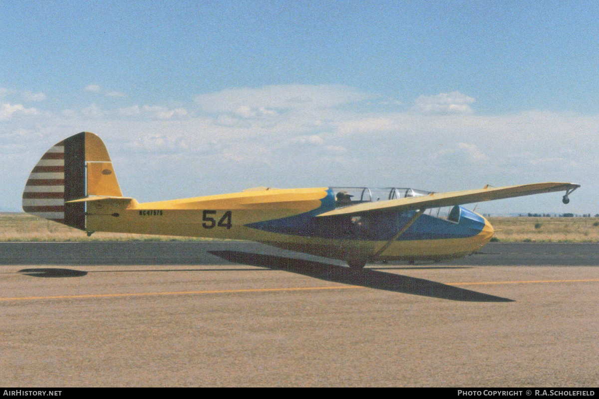 Aircraft Photo of N47575 / NC47575 | Schweizer SGS 2-8 (TG-2) | AirHistory.net #143883