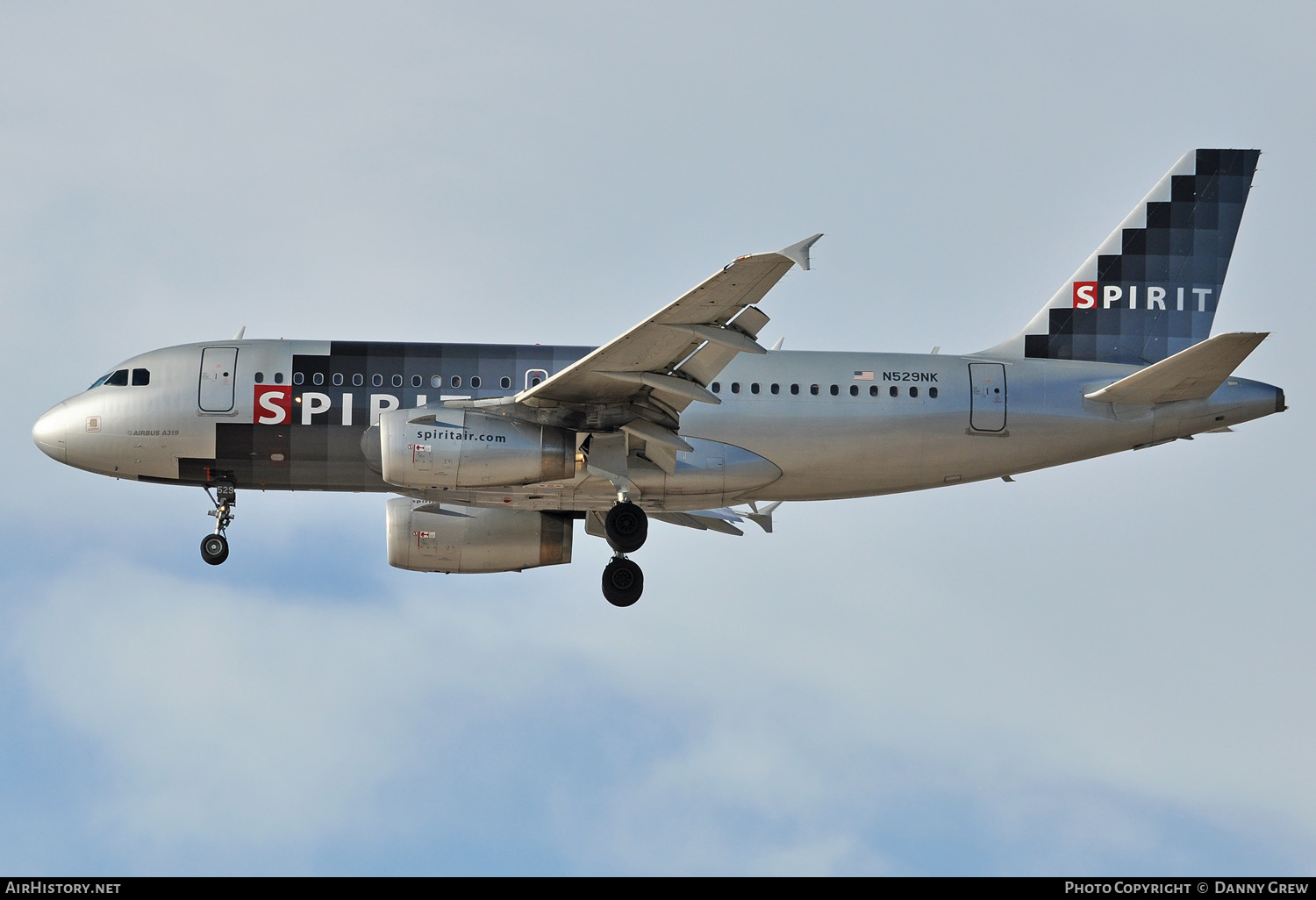 Aircraft Photo of N529NK | Airbus A319-132 | Spirit Airlines | AirHistory.net #143924