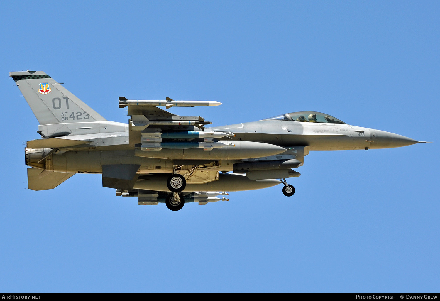 Aircraft Photo of 88-0423 / AF88-423 | General Dynamics F-16C Fighting Falcon | USA - Air Force | AirHistory.net #143956