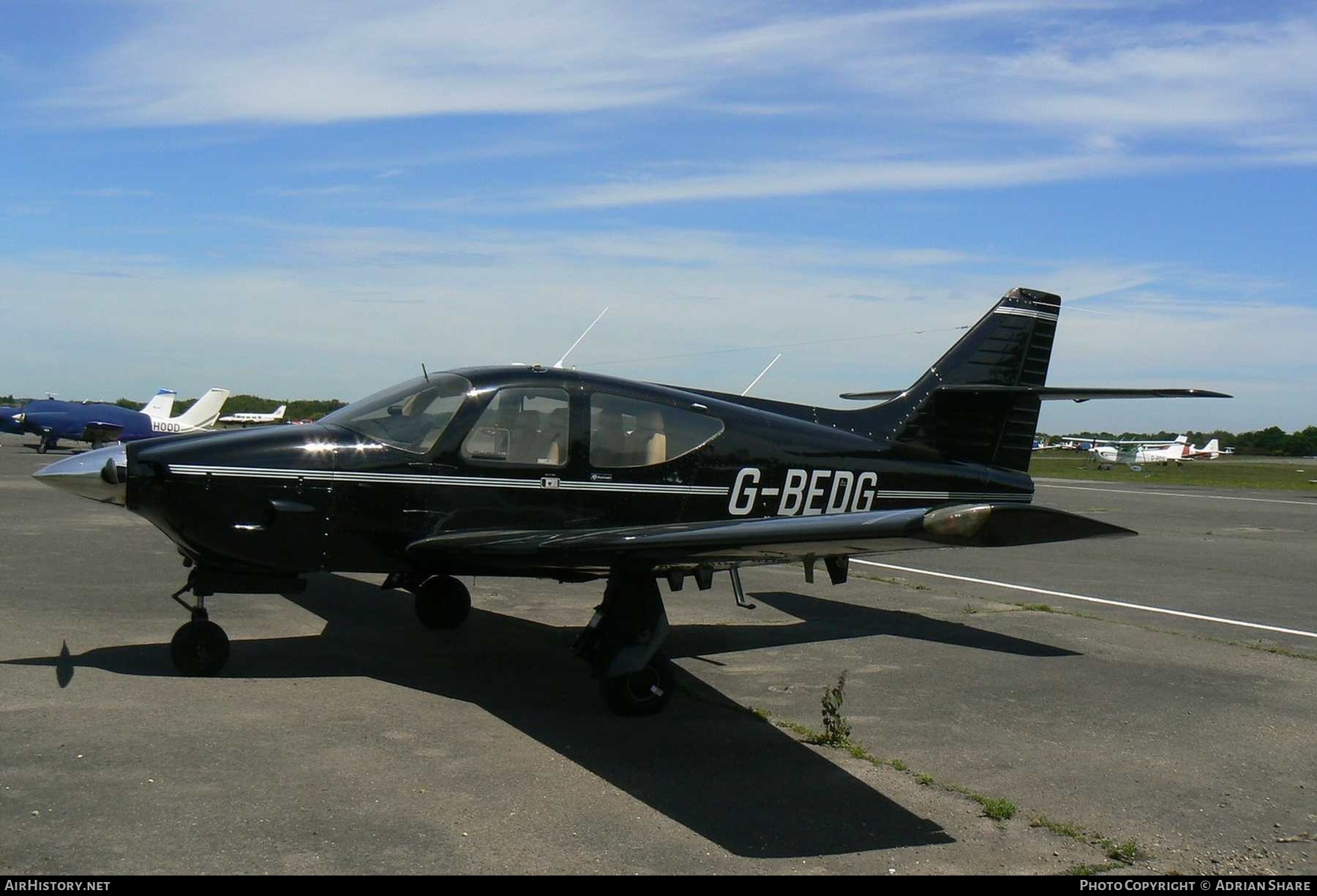 Aircraft Photo of G-BEDG | Rockwell Commander 112A | AirHistory.net #143961