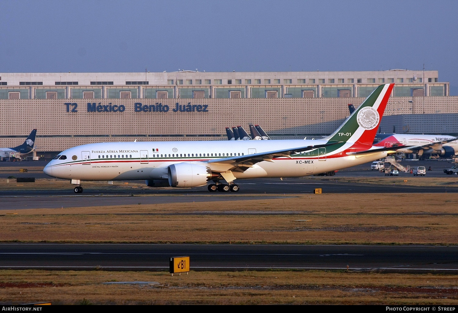 Aircraft Photo of TP-01 | Boeing 787-8 BBJ | Mexico - Air Force | AirHistory.net #143977