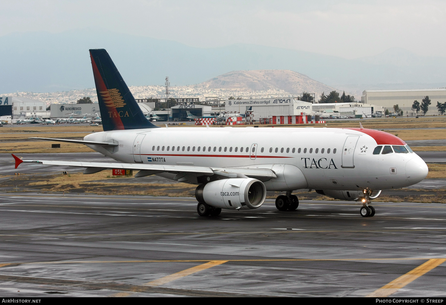 Aircraft Photo of N477TA | Airbus A319-132 | TACA - Transportes Aéreos Centro Americanos | AirHistory.net #143986