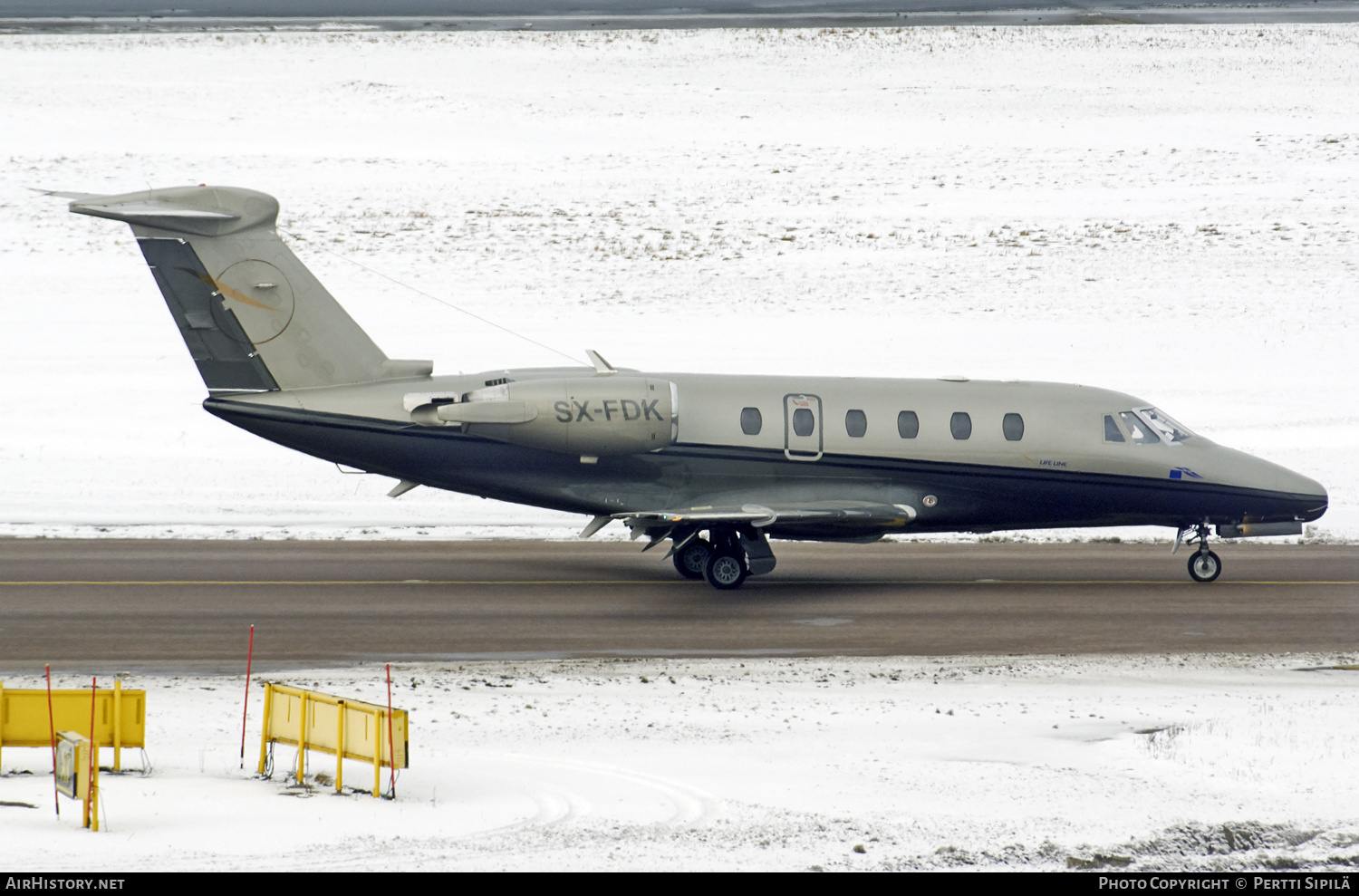Aircraft Photo of SX-FDK | Cessna 650 Citation III | Life Line Aviation | AirHistory.net #144067