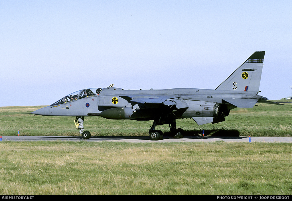 Aircraft Photo of XX840 | Sepecat Jaguar T4 | UK - Air Force | AirHistory.net #144180