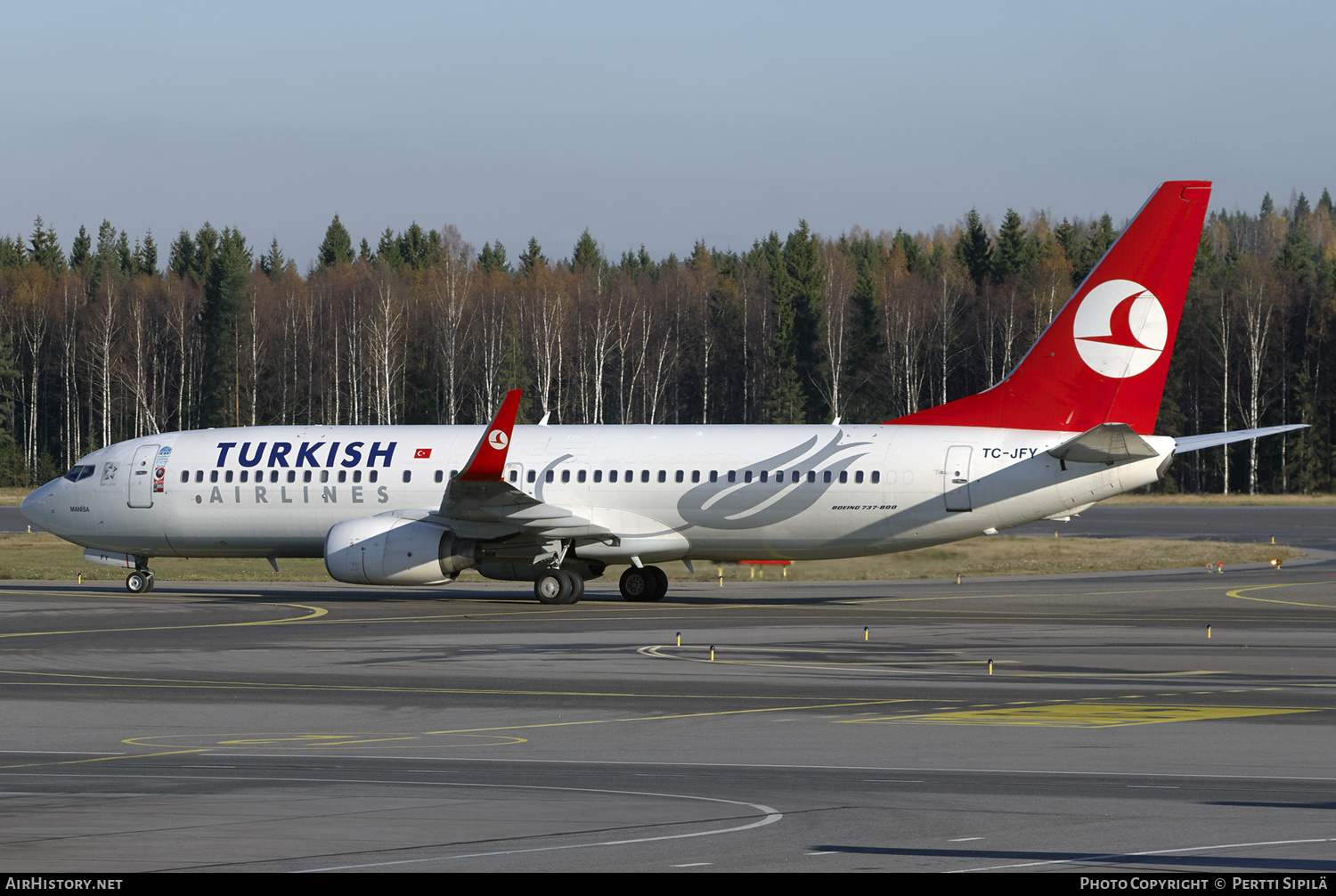 Aircraft Photo of TC-JFY | Boeing 737-8F2 | Turkish Airlines | AirHistory.net #144189