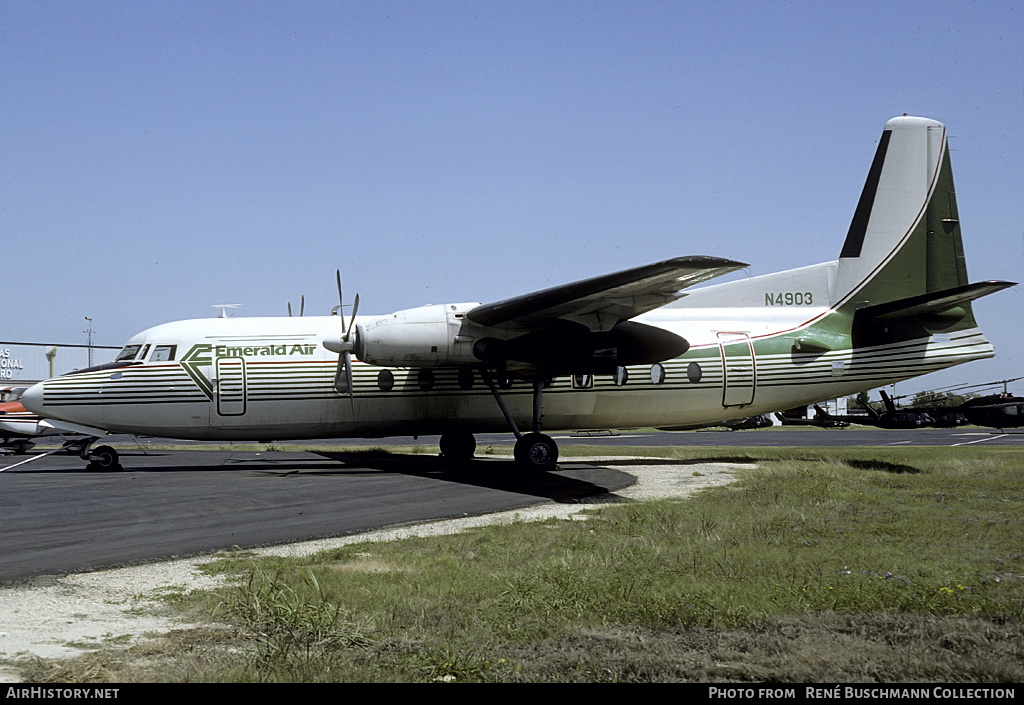 Aircraft Photo of N4903 | Fairchild F-27B | Emerald Air | AirHistory.net #144211