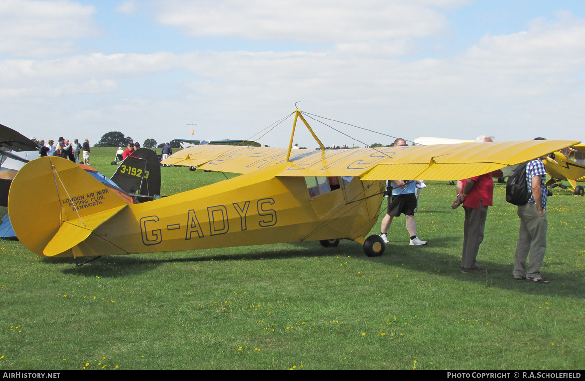 Aircraft Photo of G-ADYS | Aeronca C-3 Collegian | London Air Park Flying Club | AirHistory.net #144221