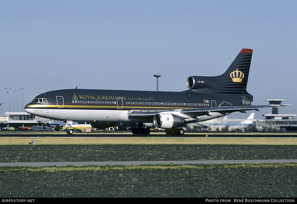 Aircraft Photo of JY-AGI | Lockheed L-1011-385-3 TriStar 500 | Royal Jordanian Airlines | AirHistory.net #144235