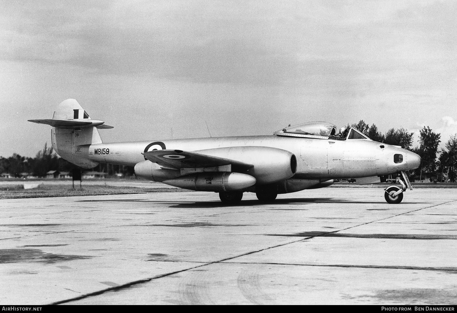 Aircraft Photo of WB159 | Gloster Meteor PR10 | UK - Air Force | AirHistory.net #144258