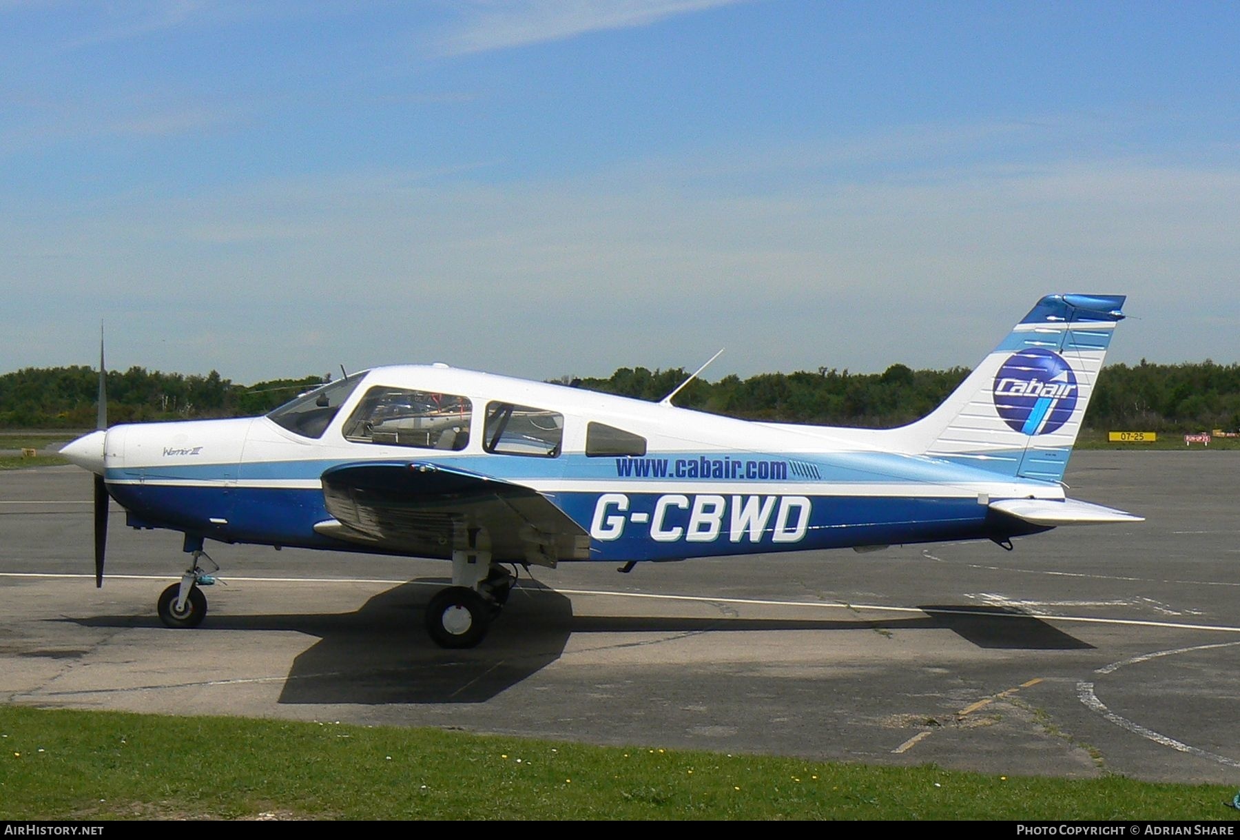 Aircraft Photo of G-CBWD | Piper PA-28-161 Cadet | Cabair | AirHistory.net #144374