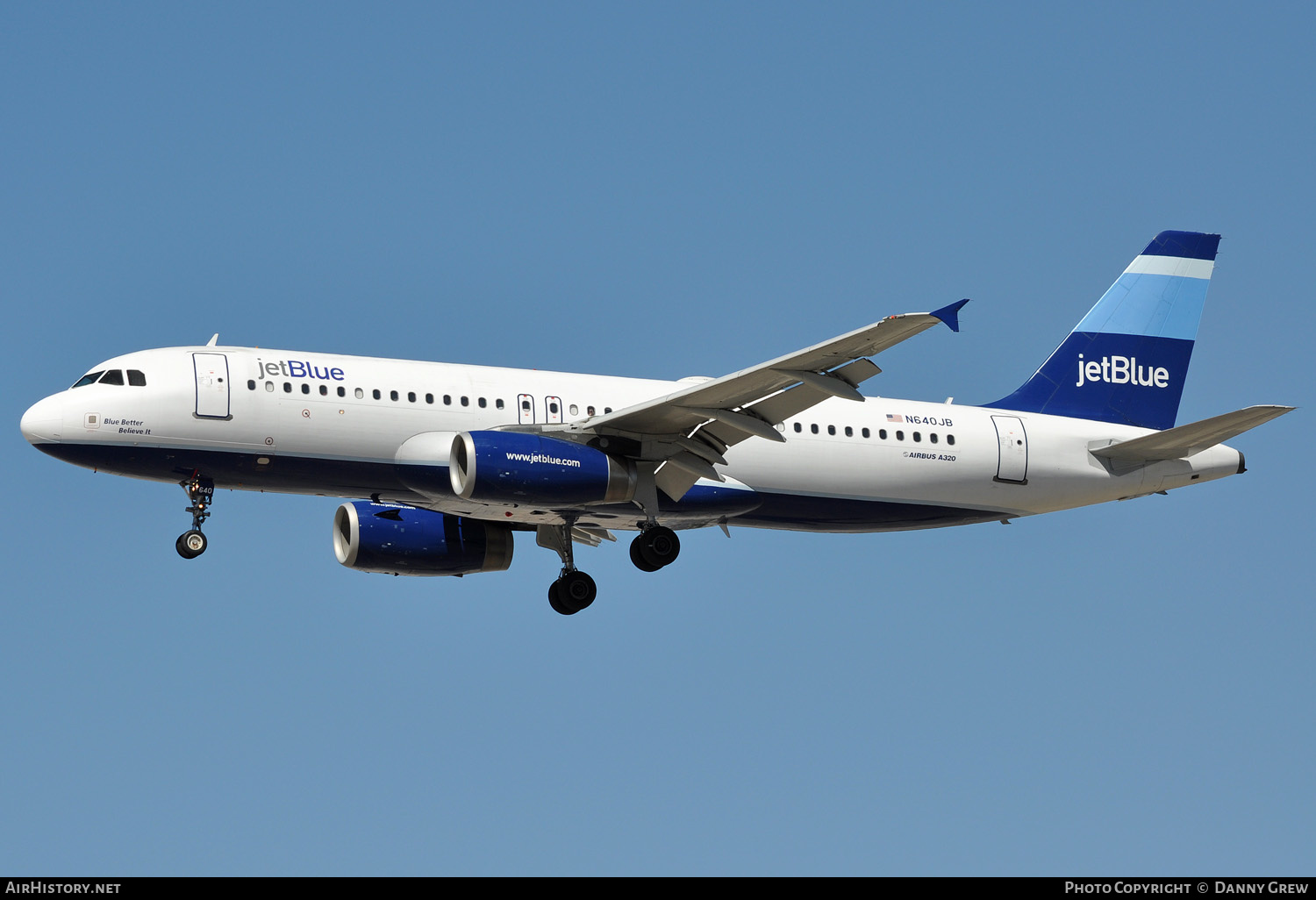 Aircraft Photo of N640JB | Airbus A320-232 | JetBlue Airways | AirHistory.net #144443