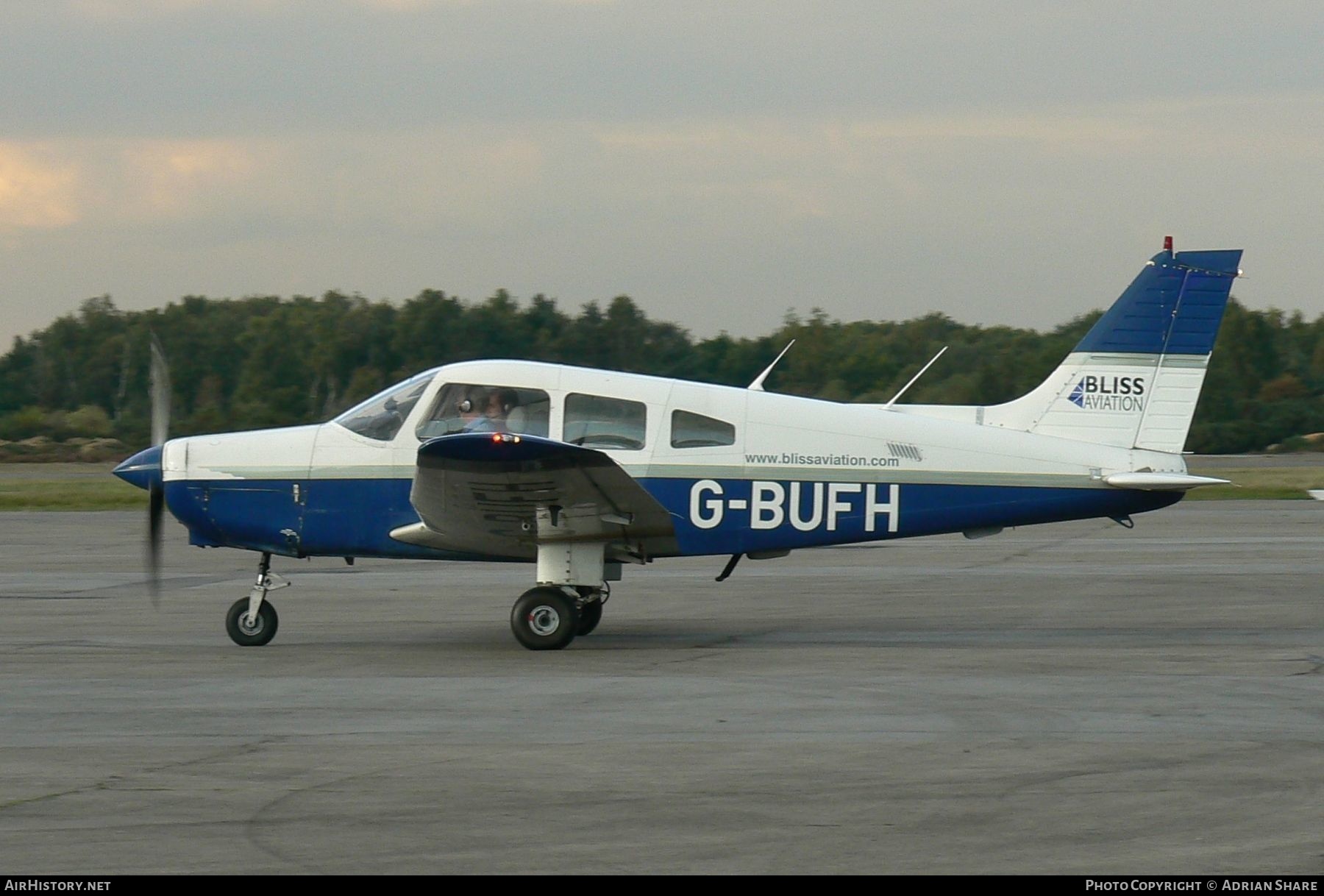 Aircraft Photo of G-BUFH | Piper PA-28-161 Cadet | Bliss Aviation | AirHistory.net #144452