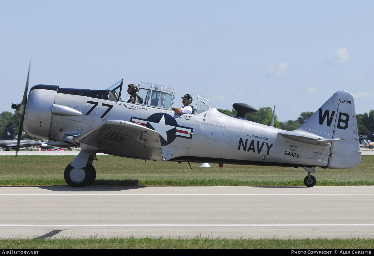 Aircraft Photo of N3931R / 84923 | North American SNJ-5 Texan | USA - Navy | AirHistory.net #144492