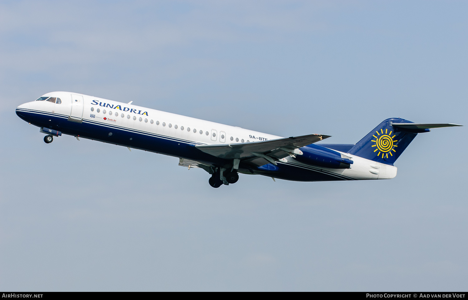 Aircraft Photo of 9A-BTE | Fokker 100 (F28-0100) | SunAdria Airlines | AirHistory.net #144520