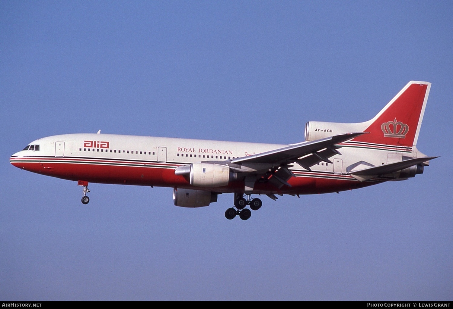 Aircraft Photo of JY-AGH | Lockheed L-1011-385-3 TriStar 500 | Alia - The Royal Jordanian Airline | AirHistory.net #144543