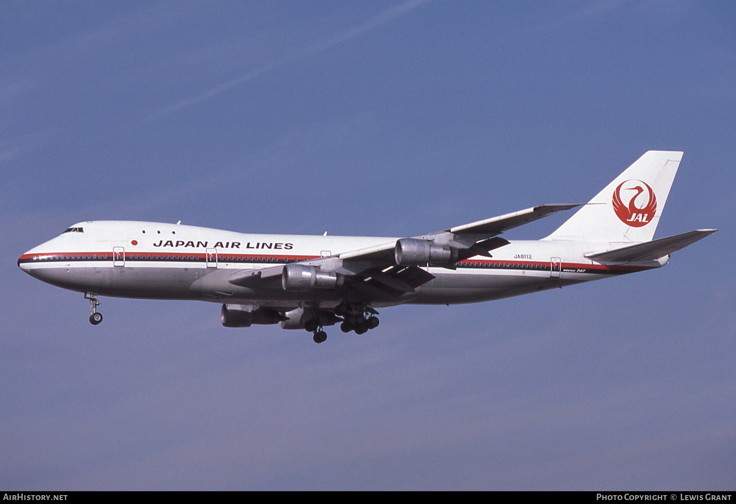 Aircraft Photo of JA8112 | Boeing 747-146 | Japan Air Lines - JAL | AirHistory.net #144546