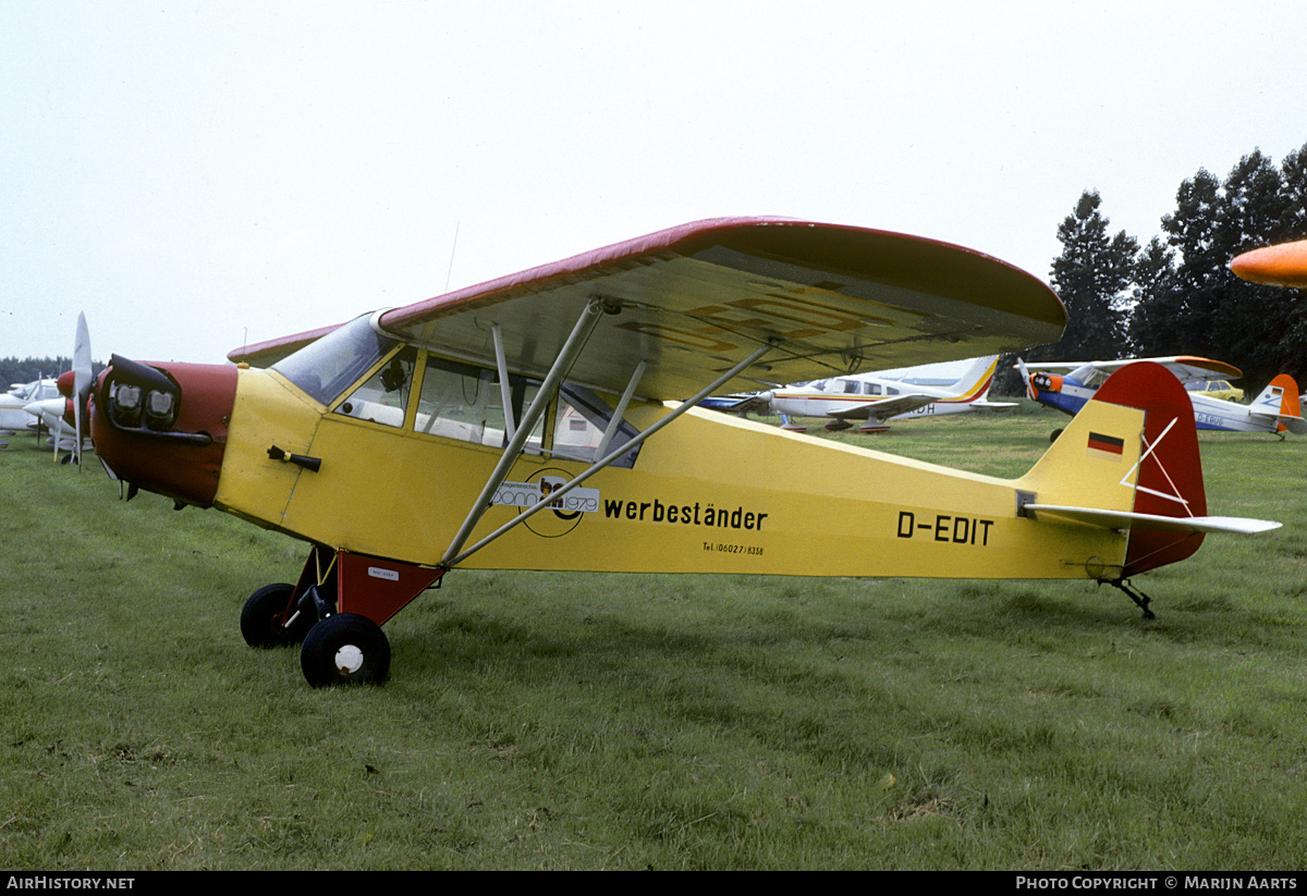 Aircraft Photo of D-EDIT | Piper J-3C-65 Cub | Werbeständer | AirHistory.net #144592