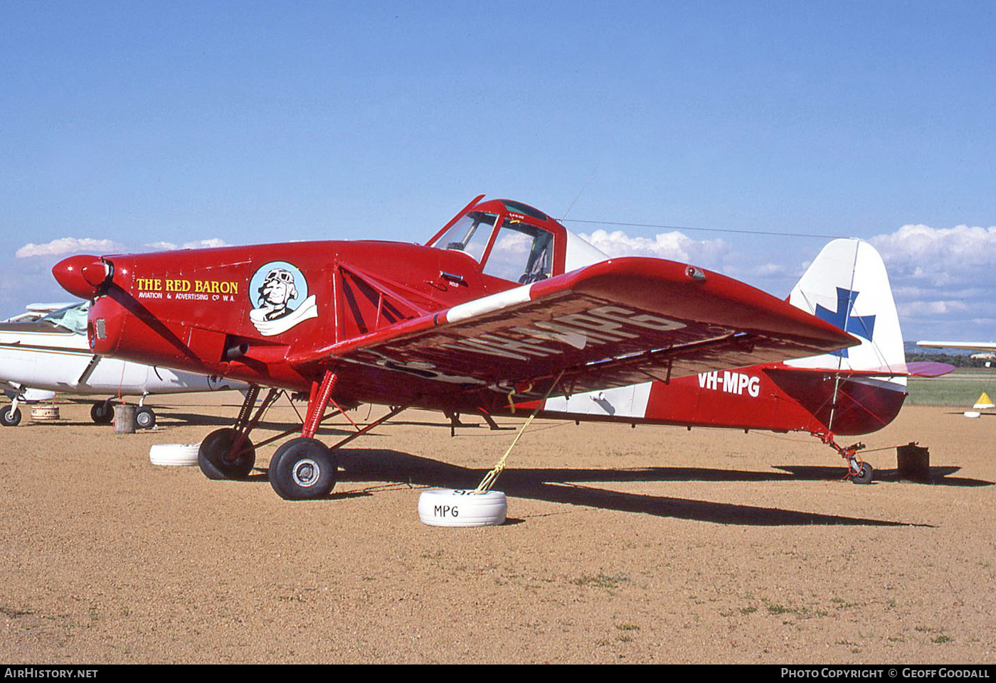 Aircraft Photo of VH-MPG | IMCO Callair A-9A | The Red Baron Aviation and Advertising | AirHistory.net #144666