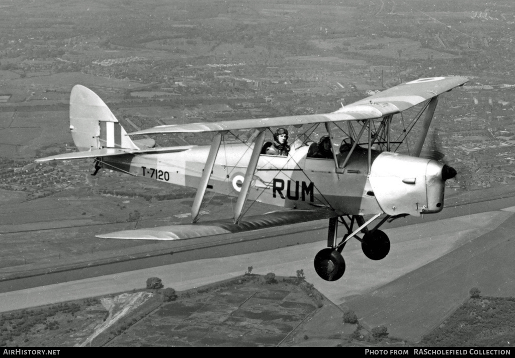Aircraft Photo of T7120 | De Havilland D.H. 82A Tiger Moth II | UK - Air Force | AirHistory.net #144714