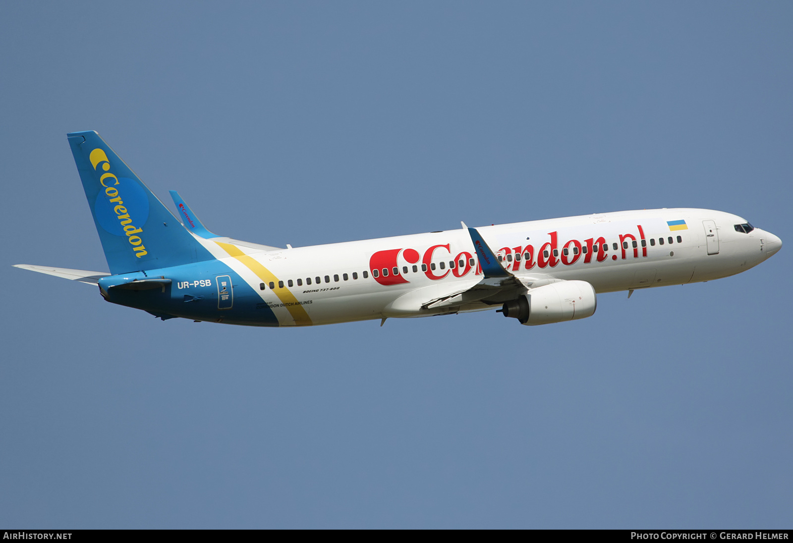 Aircraft Photo of UR-PSB | Boeing 737-8HX | Corendon Dutch Airlines | AirHistory.net #144729