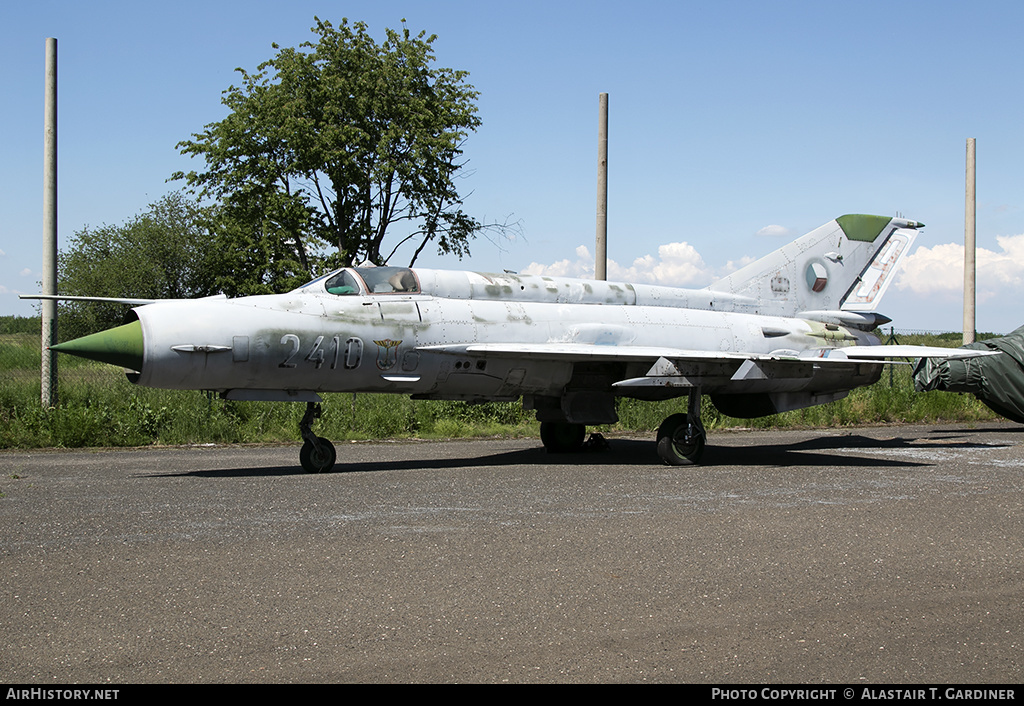 Aircraft Photo of 2410 | Mikoyan-Gurevich MiG-21MF-75 | Czechia - Air Force | AirHistory.net #144752