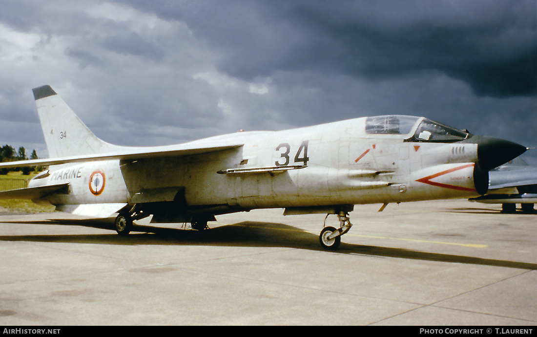 Aircraft Photo of 34 | Vought F-8E(FN) Crusader | France - Navy | AirHistory.net #144753