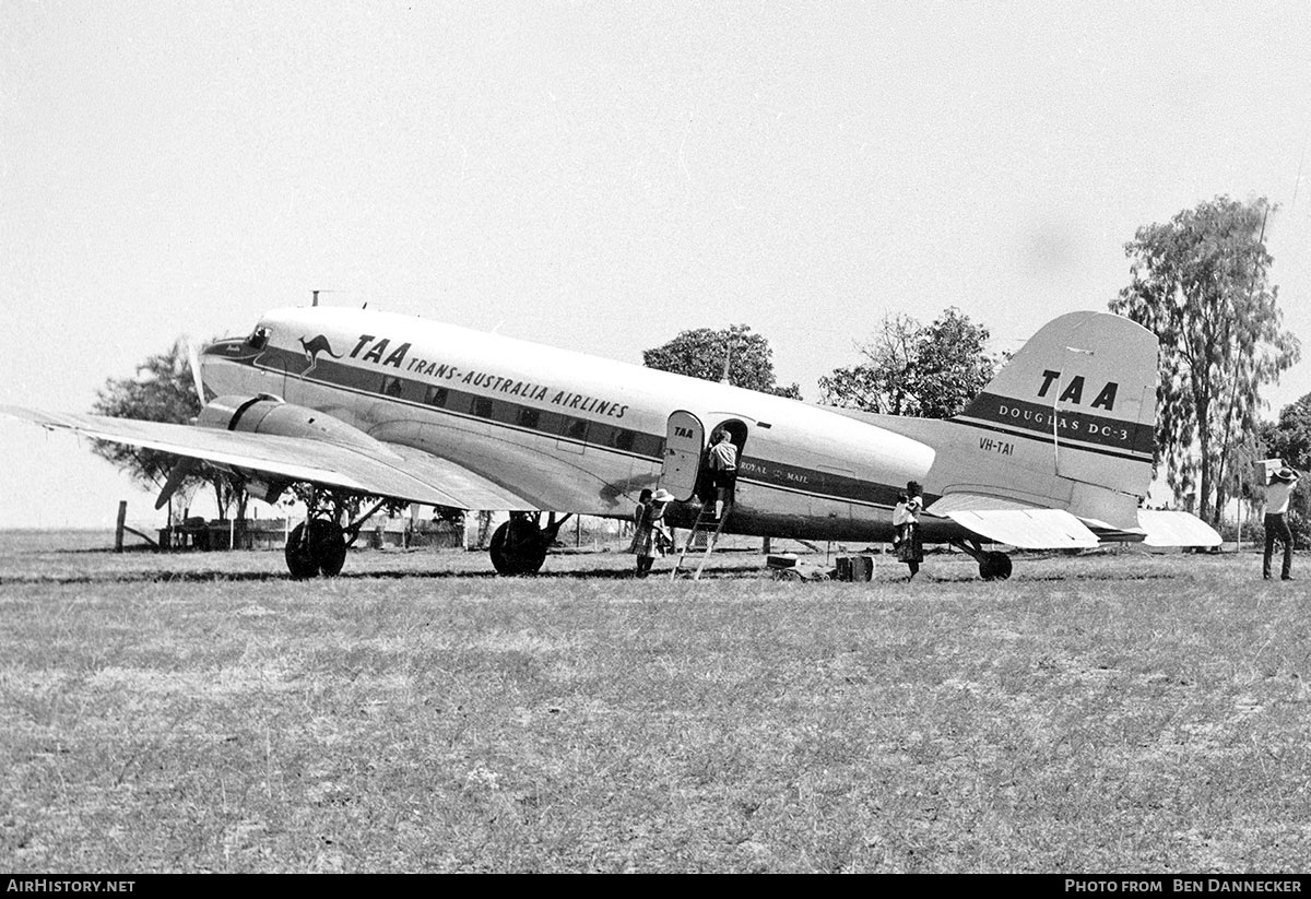 Aircraft Photo of VH-TAI | Douglas DC-3(C) | Trans-Australia Airlines - TAA | AirHistory.net #144826