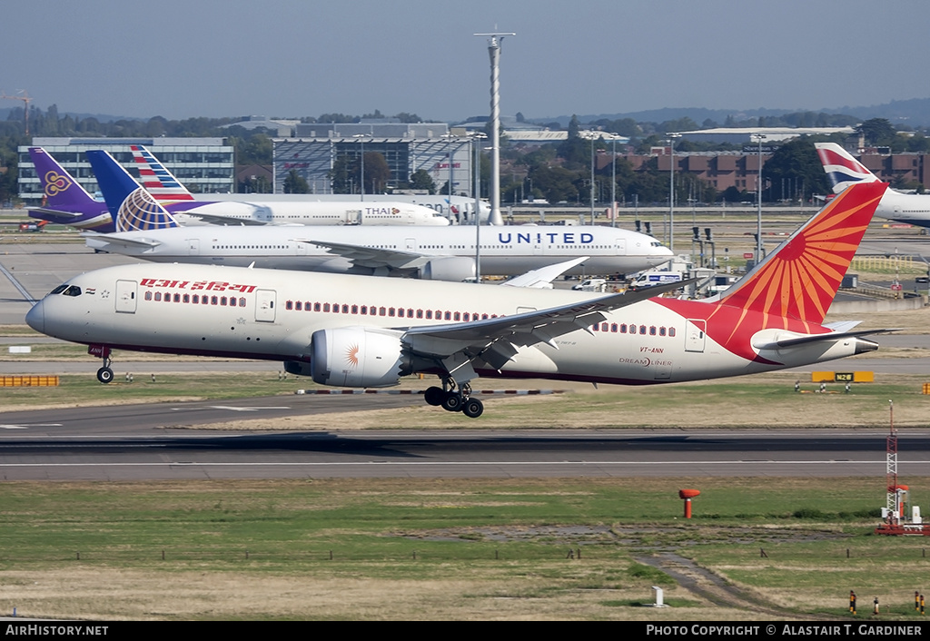 Aircraft Photo of VT-ANN | Boeing 787-8 Dreamliner | Air India | AirHistory.net #144849
