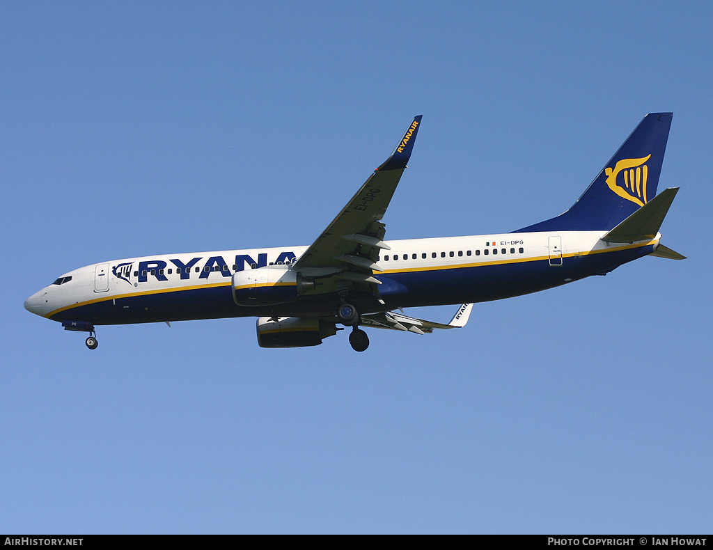 Aircraft Photo of EI-DPG | Boeing 737-8AS | Ryanair | AirHistory.net #144890
