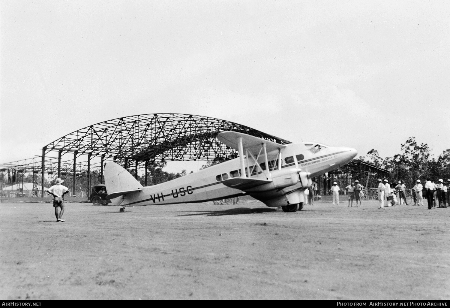 Aircraft Photo of VH-USC | De Havilland D.H. 86 Express | Qantas Empire Airways - QEA | AirHistory.net #144922