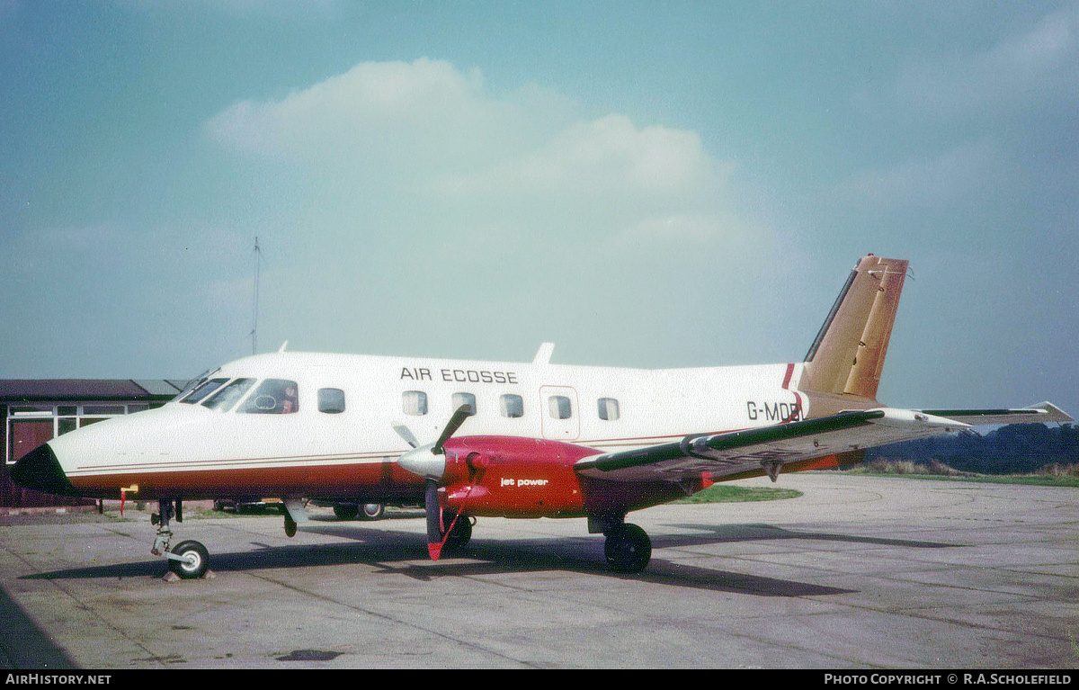 Aircraft Photo of G-MOBL | Embraer EMB-110P1 Bandeirante | Air Écosse | AirHistory.net #144969