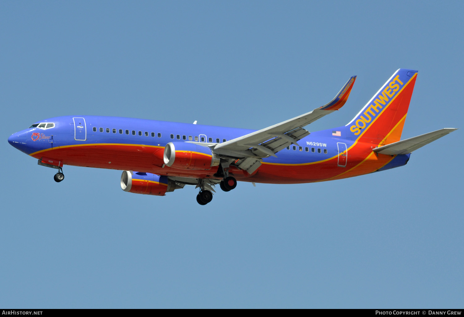 Aircraft Photo of N629SW | Boeing 737-3H4 | Southwest Airlines | AirHistory.net #145013