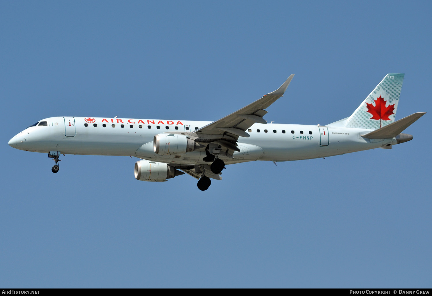 Aircraft Photo of C-FHNP | Embraer 190AR (ERJ-190-100IGW) | Air Canada | AirHistory.net #145020