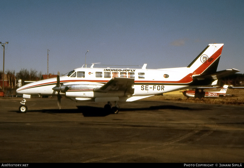 Aircraft Photo of SE-FOR | Beech 99 Airliner | Nordsjœfly | AirHistory.net #145038