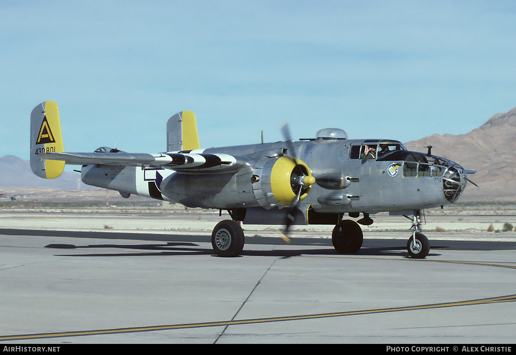 Aircraft Photo of N30801 / 430801 | North American B-25J Mitchell | USA - Air Force | AirHistory.net #145073