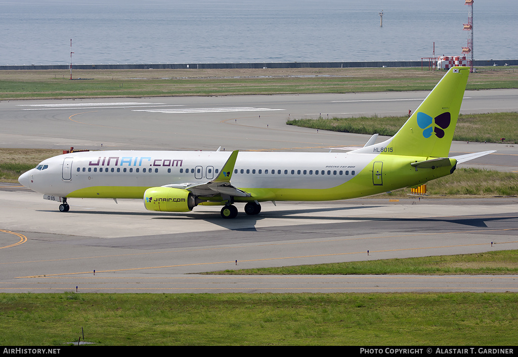 Aircraft Photo of HL8015 | Boeing 737-8SH | Jin Air | AirHistory.net #145265