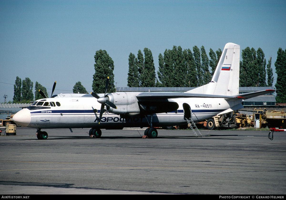 Aircraft Photo of RA-46511 | Antonov An-24RV | Aeroflot | AirHistory.net #145314