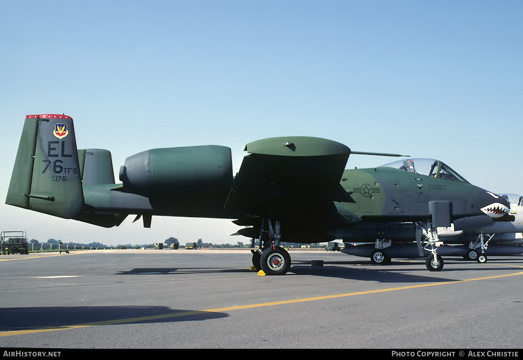 Aircraft Photo of 79-0176 / AF79-176 | Fairchild A-10A Thunderbolt II | USA - Air Force | AirHistory.net #145327