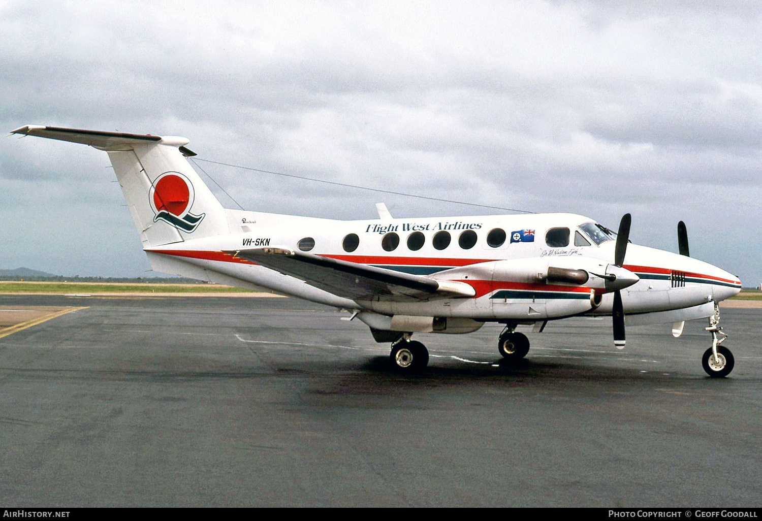 Aircraft Photo of VH-SKN | Beech 200 Super King Air | Flight West Airlines | AirHistory.net #145335