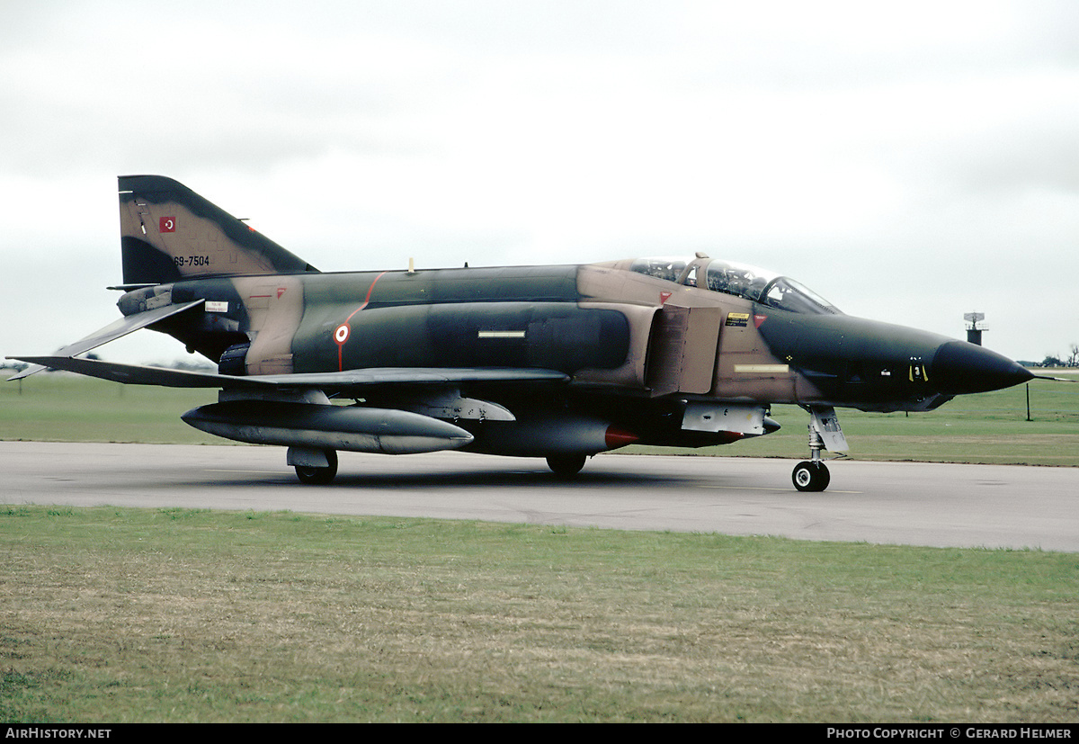 Aircraft Photo of 69-7504 | McDonnell Douglas RF-4E Phantom II | Turkey - Air Force | AirHistory.net #145338
