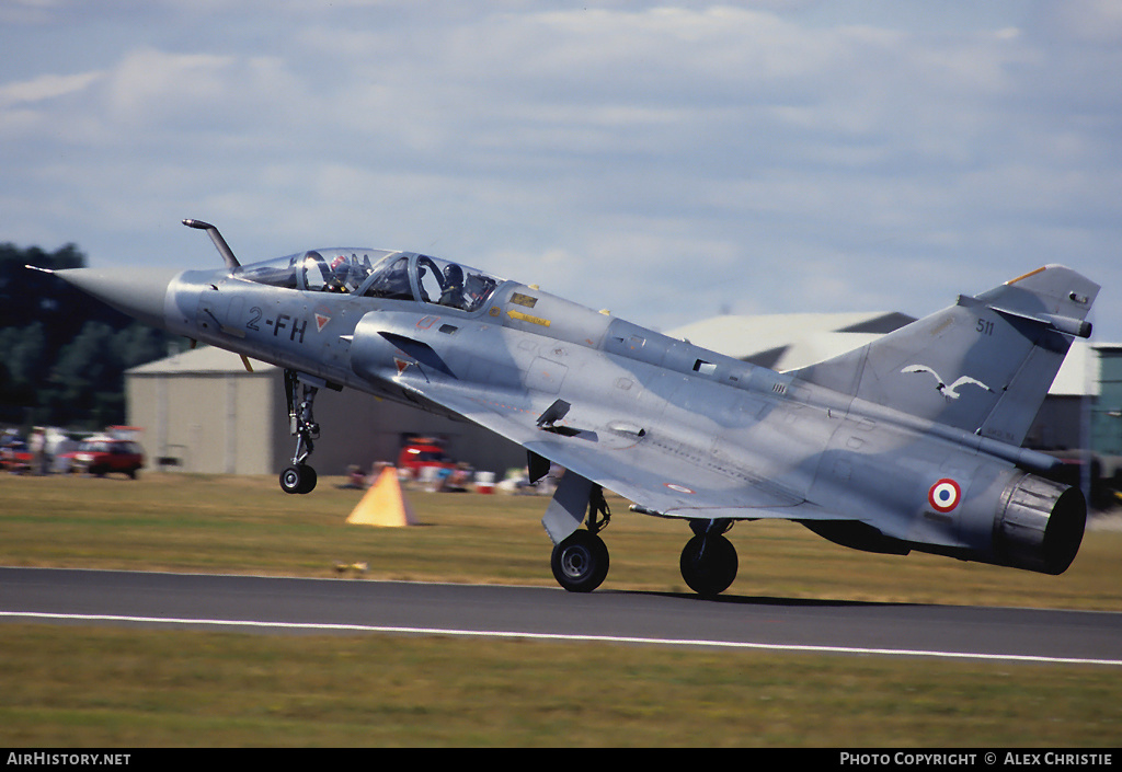 Aircraft Photo of 511 | Dassault Mirage 2000B | France - Air Force | AirHistory.net #145393