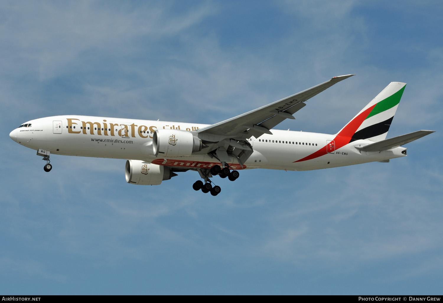 Aircraft Photo of A6-EWG | Boeing 777-21H/LR | Emirates | AirHistory.net #145473