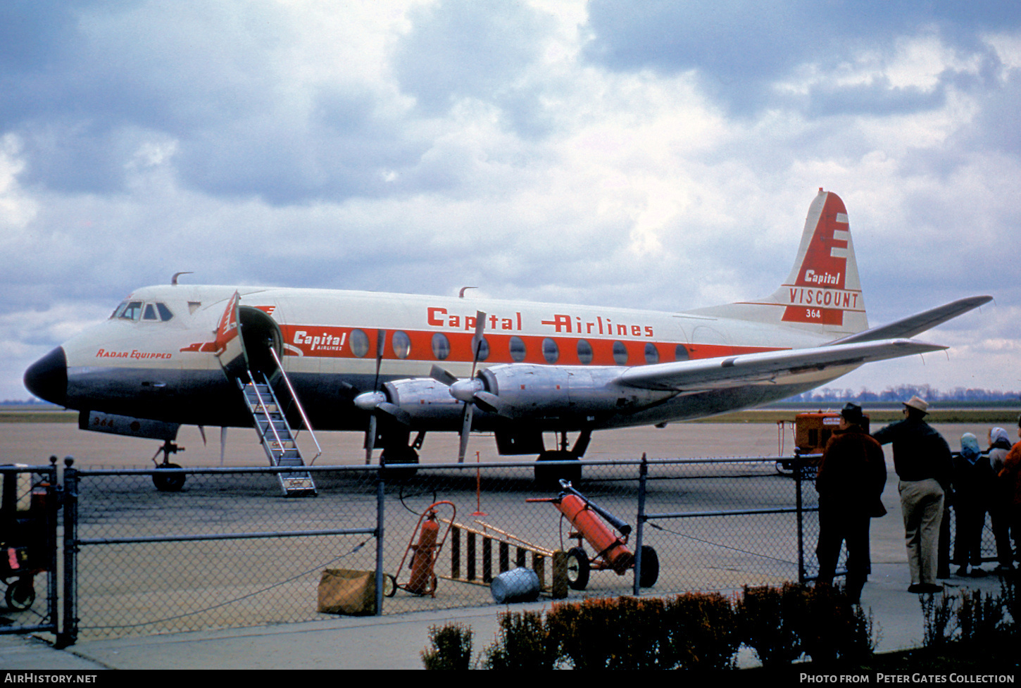 Aircraft Photo of N7445 | Vickers 745D Viscount | Capital Airlines | AirHistory.net #145628