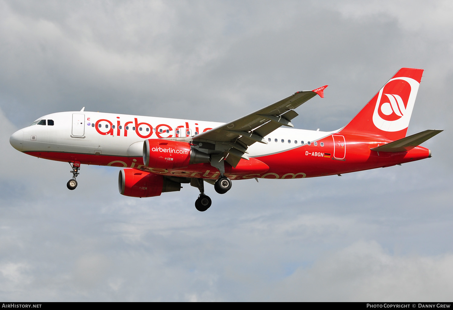 Aircraft Photo of D-ABGN | Airbus A319-112 | Air Berlin | AirHistory.net #145664