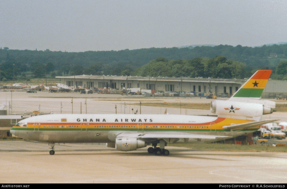 Aircraft Photo of 9G-ANA | McDonnell Douglas DC-10-30 | Ghana Airways | AirHistory.net #145726