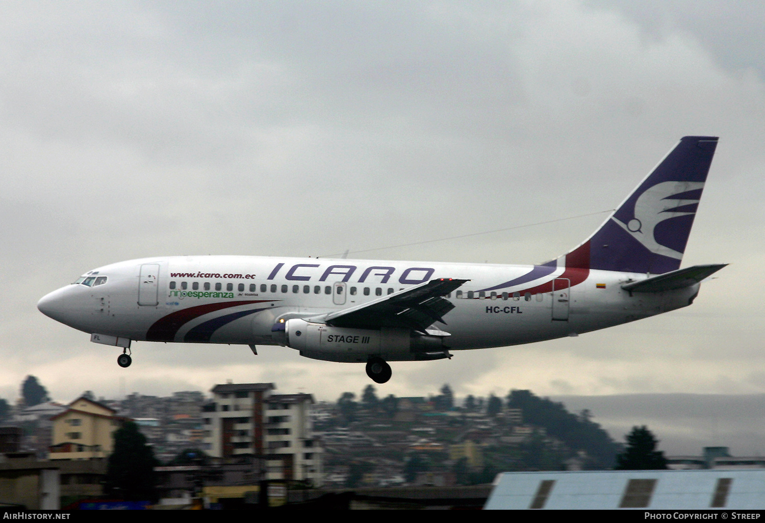 Aircraft Photo of HC-CFL | Boeing 737-236/Adv | Ícaro Air | AirHistory.net #145746