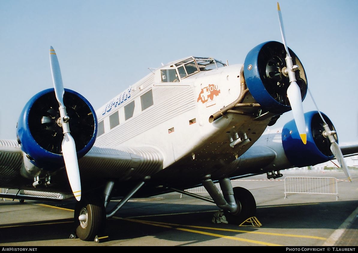 Aircraft Photo of HB-HOP / A-702 | Junkers Ju 52/3m ge | Ju-Air | AirHistory.net #145777