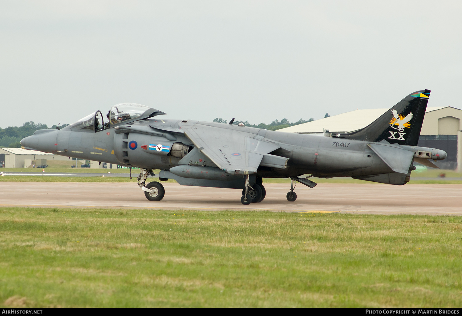 Aircraft Photo of ZD407 | British Aerospace Harrier GR7 | UK - Air Force | AirHistory.net #145800