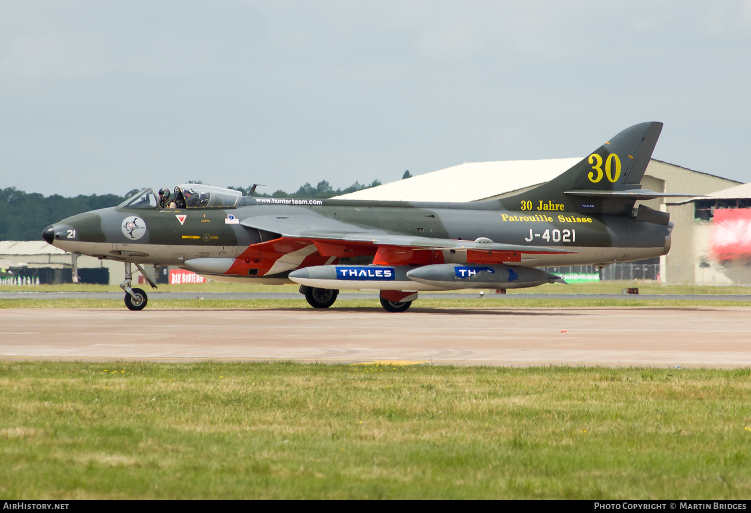 Aircraft Photo of G-HHAC / J-4021 | Hawker Hunter F58 | Switzerland - Air Force | AirHistory.net #145803